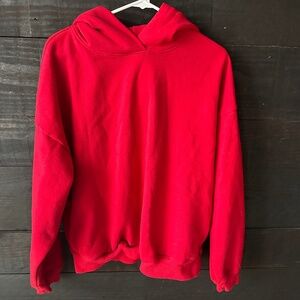 Garage Red Fleece Lined Hoodie Size S/M